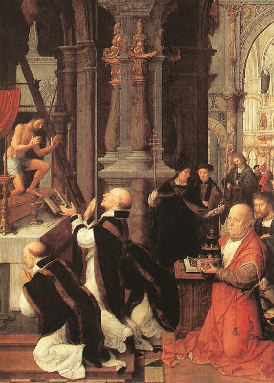 ISENBRANT, Adriaen Mass of St Gregory sf France oil painting art